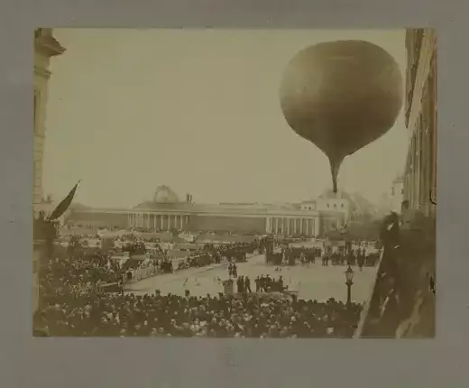 3ème ascension du Géant à Bruxelles pour les fêtes de l’indépendance Nationale, 26 septembre 1864.